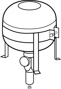 1115003 - Snuffer Fire Extinguisher - 5 lb. charge for vertically mounting through top liner of hood - Discontinued - replaced by 1115005 1115003 - Snuffer Fire Extinguisher - 5 lb. charge for vertically mounting through top liner of hood - Discontinued - replaced by 1115005